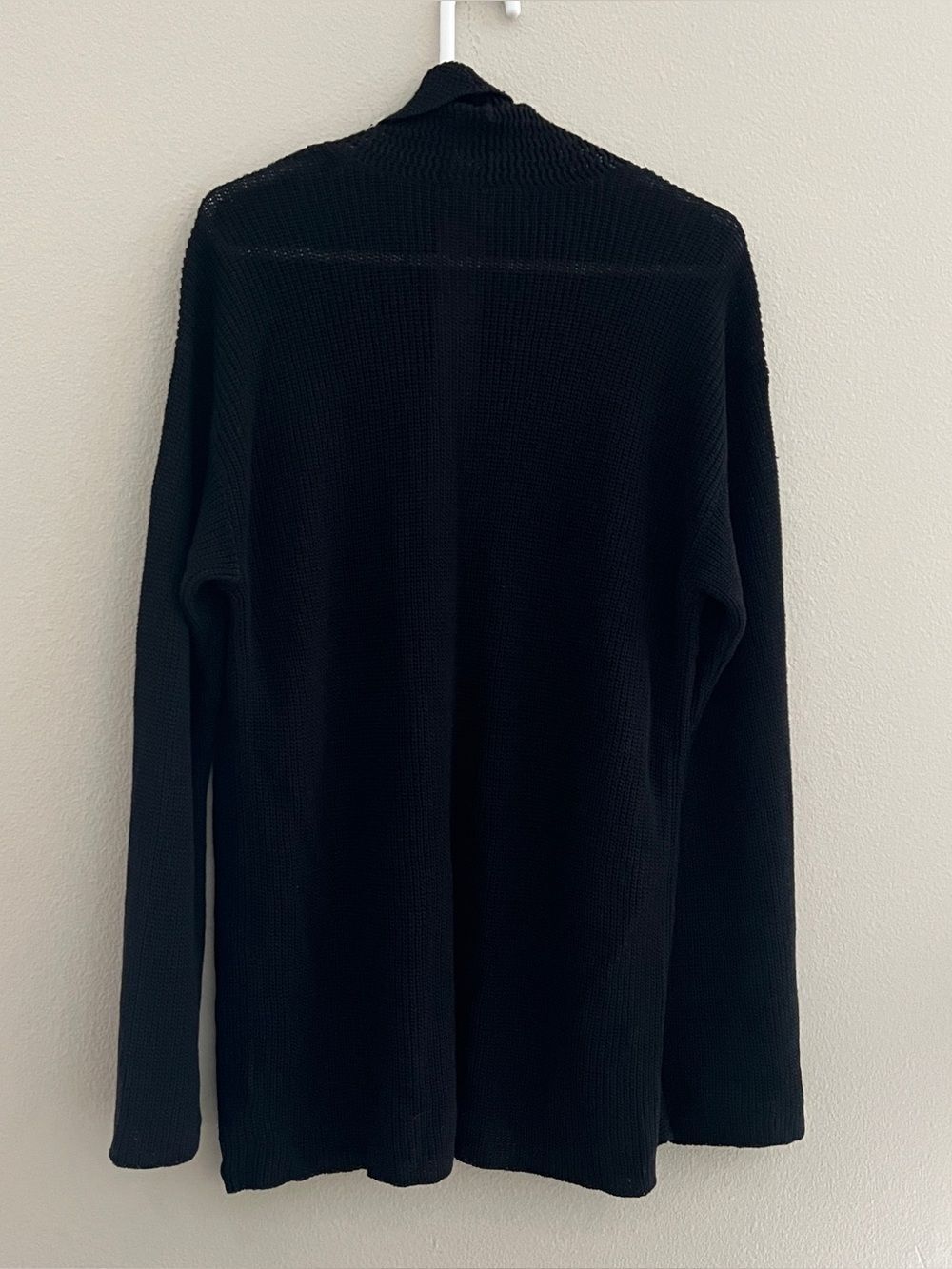 Lauren Ralph Lauren 100% linen black cardigan women’s size L - Picture 5 of 6